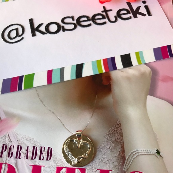 Heart with small infinity LP53 necklace 925 silver - Picture 4 of 8